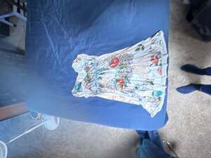 S-TWELVE Graphic Print Dress Multicolor Tattoo Rose Heart Y2K